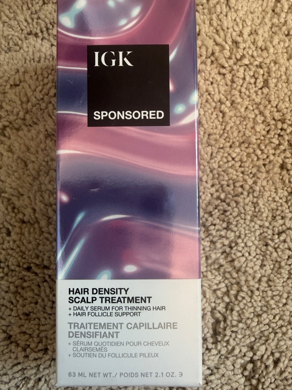 NIB IGK Hair Density Scalp Treatment
